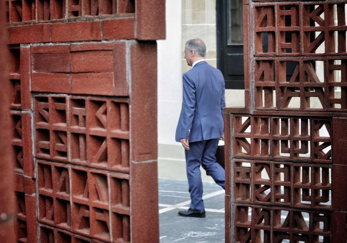 Iñigo Urkullu, en el Parlamento vasco