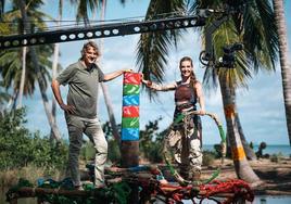 Julian Iantzi y Raquel Sánchez Silva, en el Parque Natural de los Haitises, en República Dominicana.