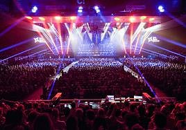 Una imagen de la edición del festival 'Ura Bere Bidean' en 2022 en el BEC.