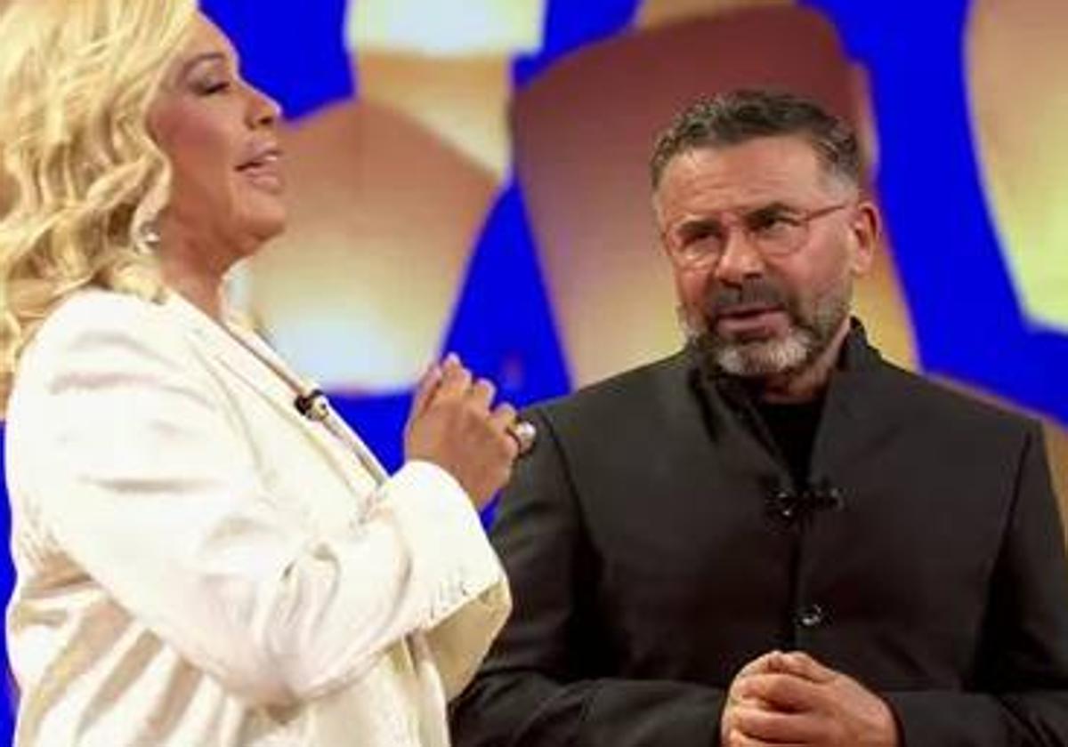 Jorge Javier con Bárbara Rey.