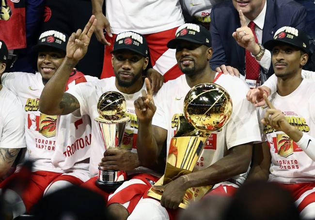 Ibaka ganó el anillo con los Raptors.