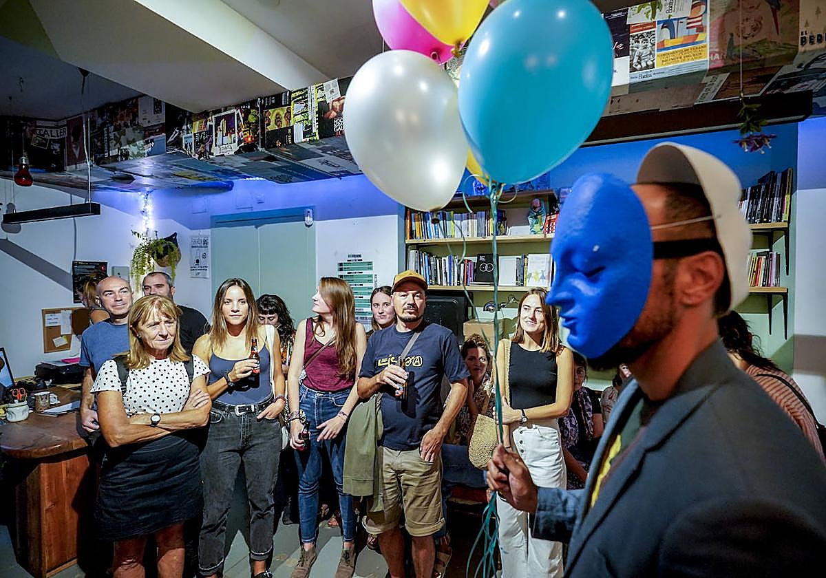 Un momento de las representaciones de la Noche Scratxe Gaua en la sala Baratza.