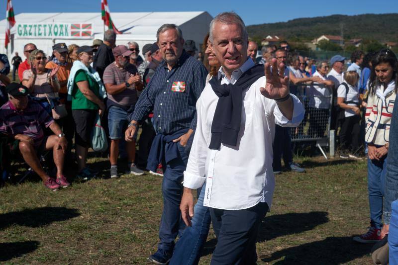 Iñigo Urkullu antes de subir al escenario