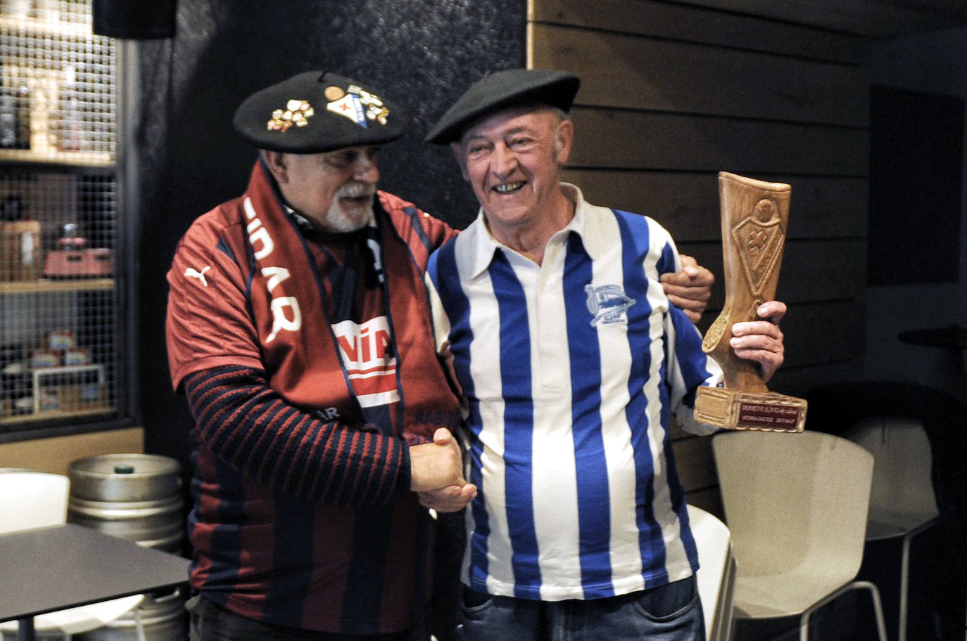 La Peña Eibar Gasteiz le rindió un sincero homenaje.