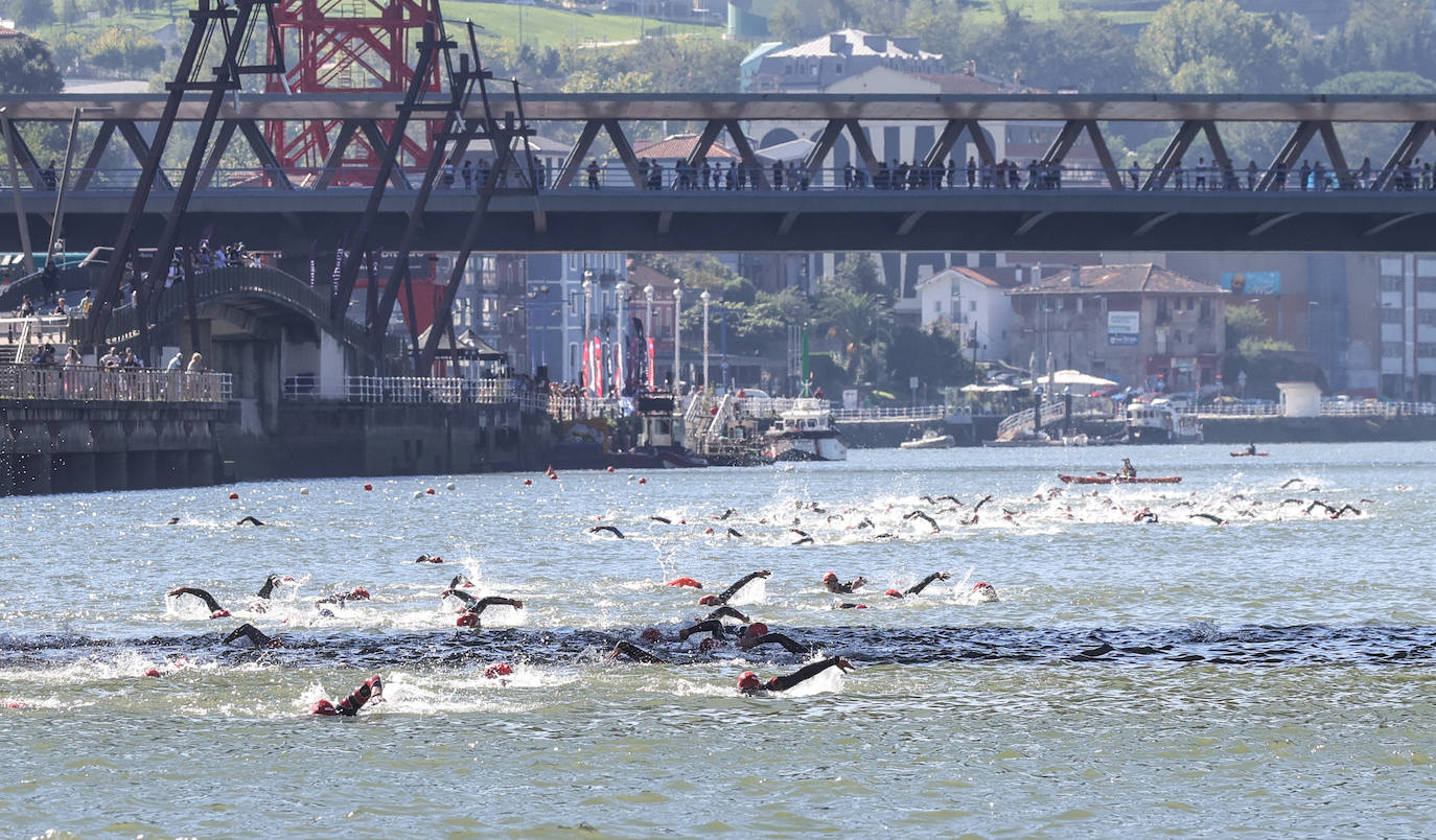 Las imágenes más espectaculares del Trialón de Bilbao