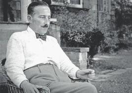 Stefan Zweig, en julio de 1941, durante su estancia en en Ossining (Nueva York), poco antes de partir a Brasil.