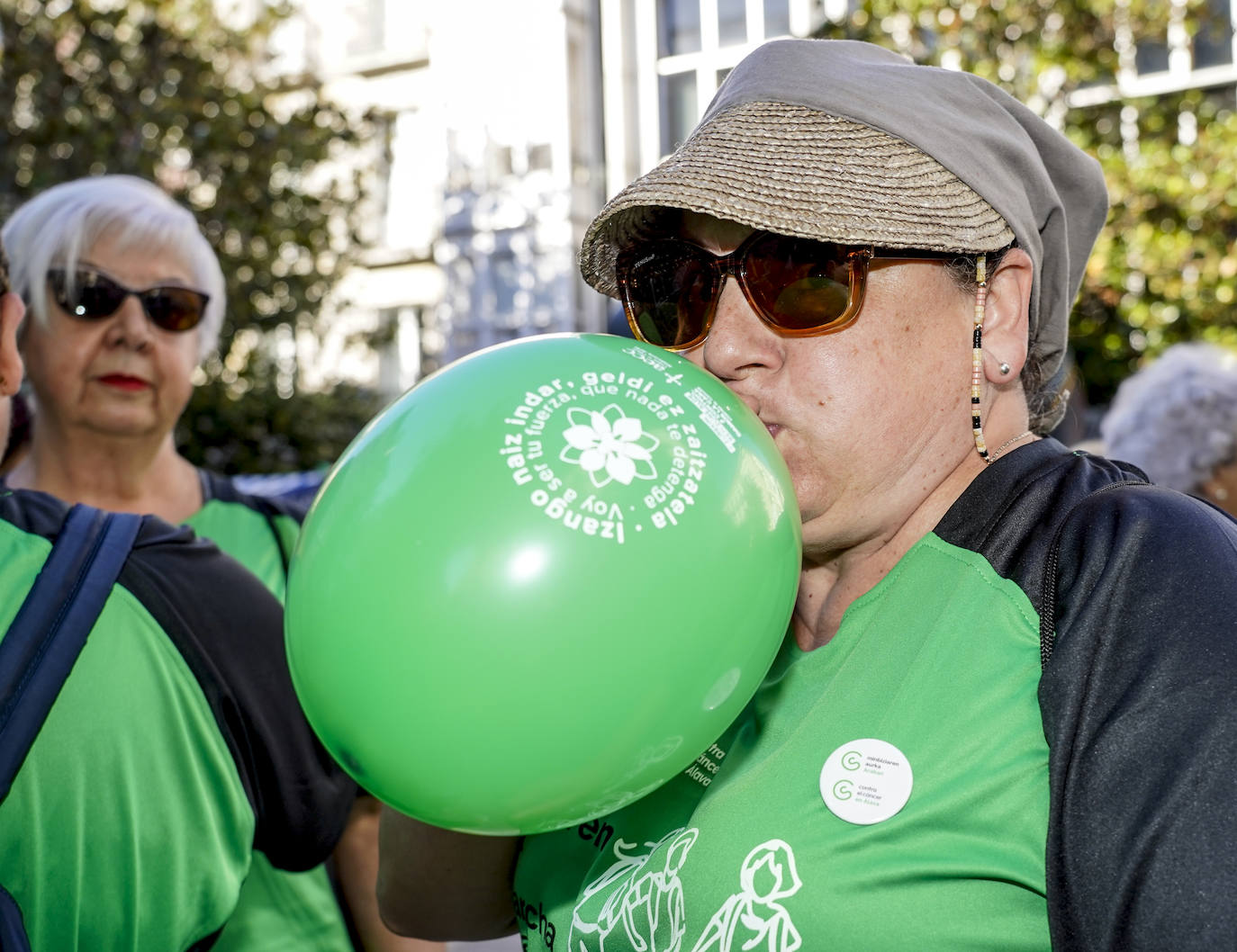 La marcha en Vitoria contra el cáncer, en imágenes