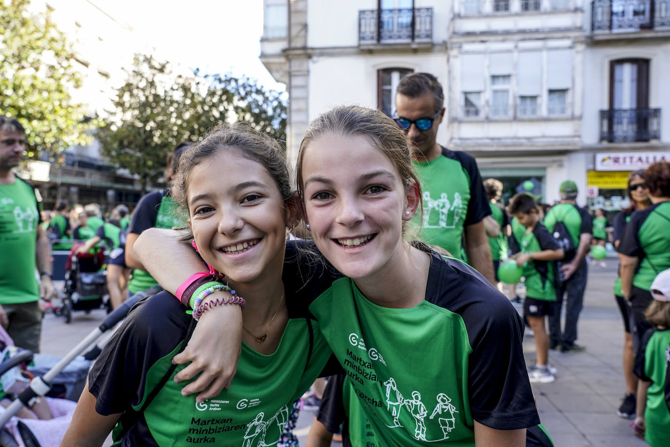 La marcha en Vitoria contra el cáncer, en imágenes