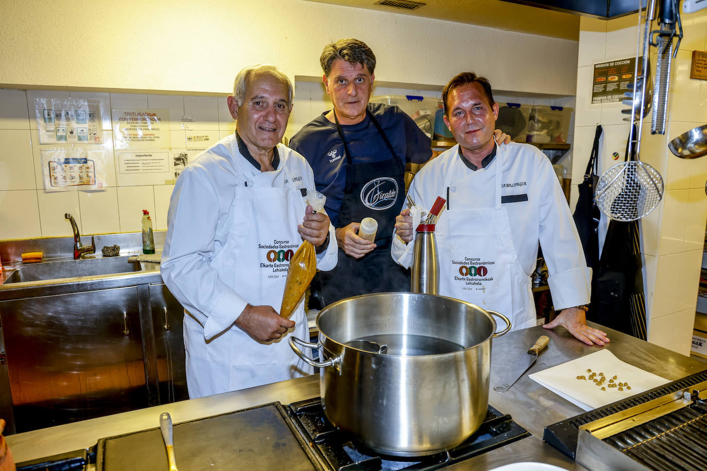 Así fue la cena en la sociedad gastronómica Zabaldegia