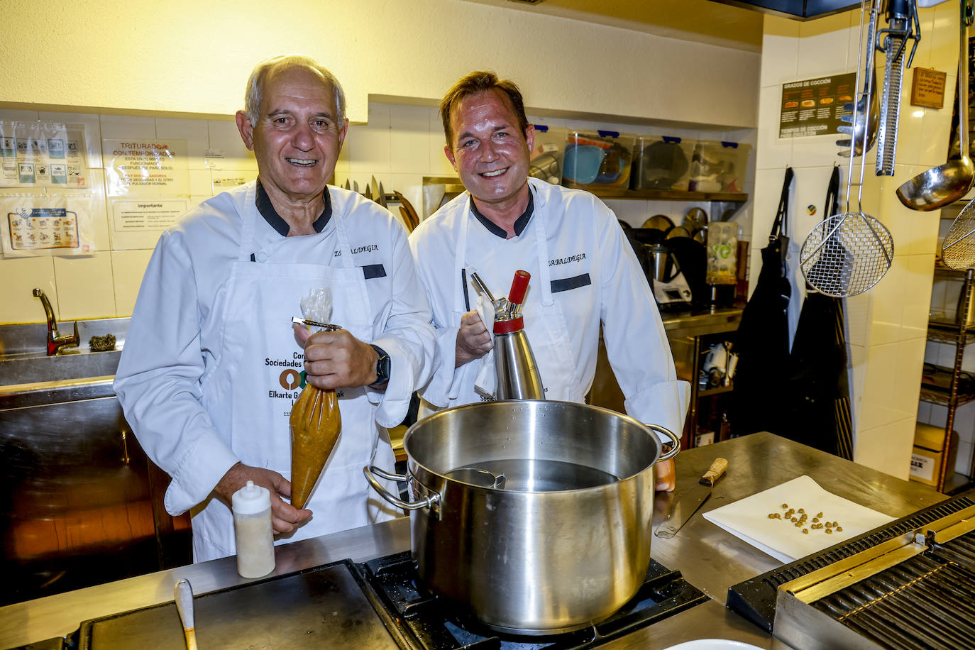 Así fue la cena en la sociedad gastronómica Zabaldegia