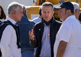 El lehendakari Iñigo Urkullu, el consejero de Educación Jokin Bildarratz y el presidente del EBB Andoni Ortuzar, durante el Alderdi Eguna del PNV en las campas de Foronda el pasado domingo.