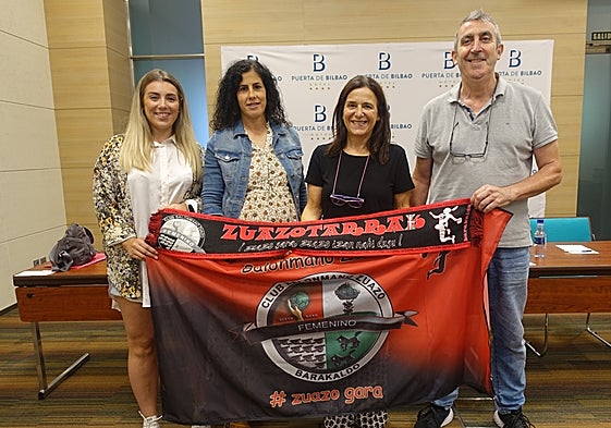 Garazi Elorriaga, directora general, Patricia Ahedo, presidenta, Begoña Llorente, vicepresidenta, y Juan Carlos Solar, vocal.