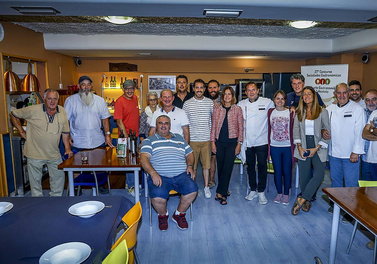 Así fue la cena en la sociedad gastronómica Zabaldegia