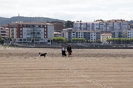 Paseantes en Plentzia hoy tras conocer la nueva medida del Ayuntamiento de la villa que afecta a segundas residencias sin personas empadronadas.