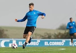 Antonio Blanco, en un entrenamiento.