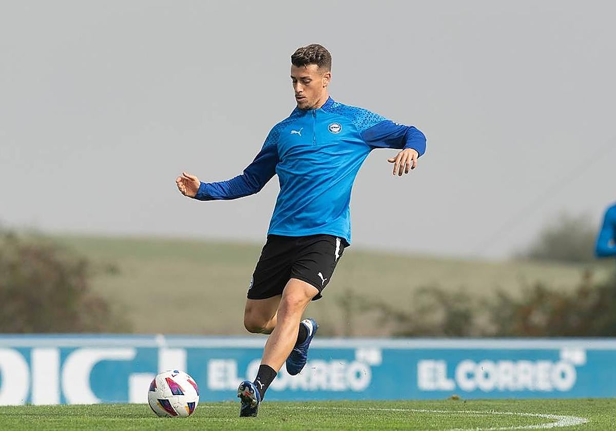 Antonio Blanco, en un entrenamiento.