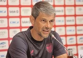 David Aznar, en su rueda de prensa de este sábado