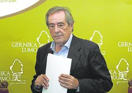 José Mari Gorroño en el último pleno celebrado en Gernika.