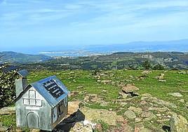 Vista de la costa desde la cima del Ganeran.