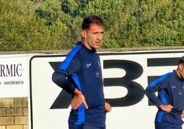 Enric Saborit entrena con el Amorebieta