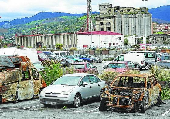 Imagen del depósito de vehículos de Zorroza.