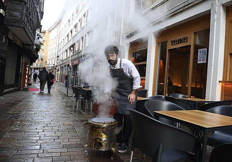 Iñigo Ramos es el chef del Teike de Balmaseda.