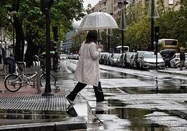 Los grandes charcos se pudieron encontrar en numerosos puntos de la ciudad.