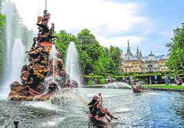 Las 26 fuentes que jalonan los jardines del Palacio de La Granja están inspiradas en la mitología clásica.