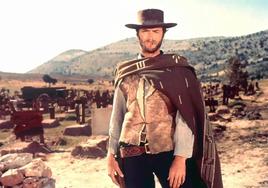 Clint Eastwood 'El bueno, el feo y el malo' filmean, Burgosen dagoen hilerri batean filmatu zena