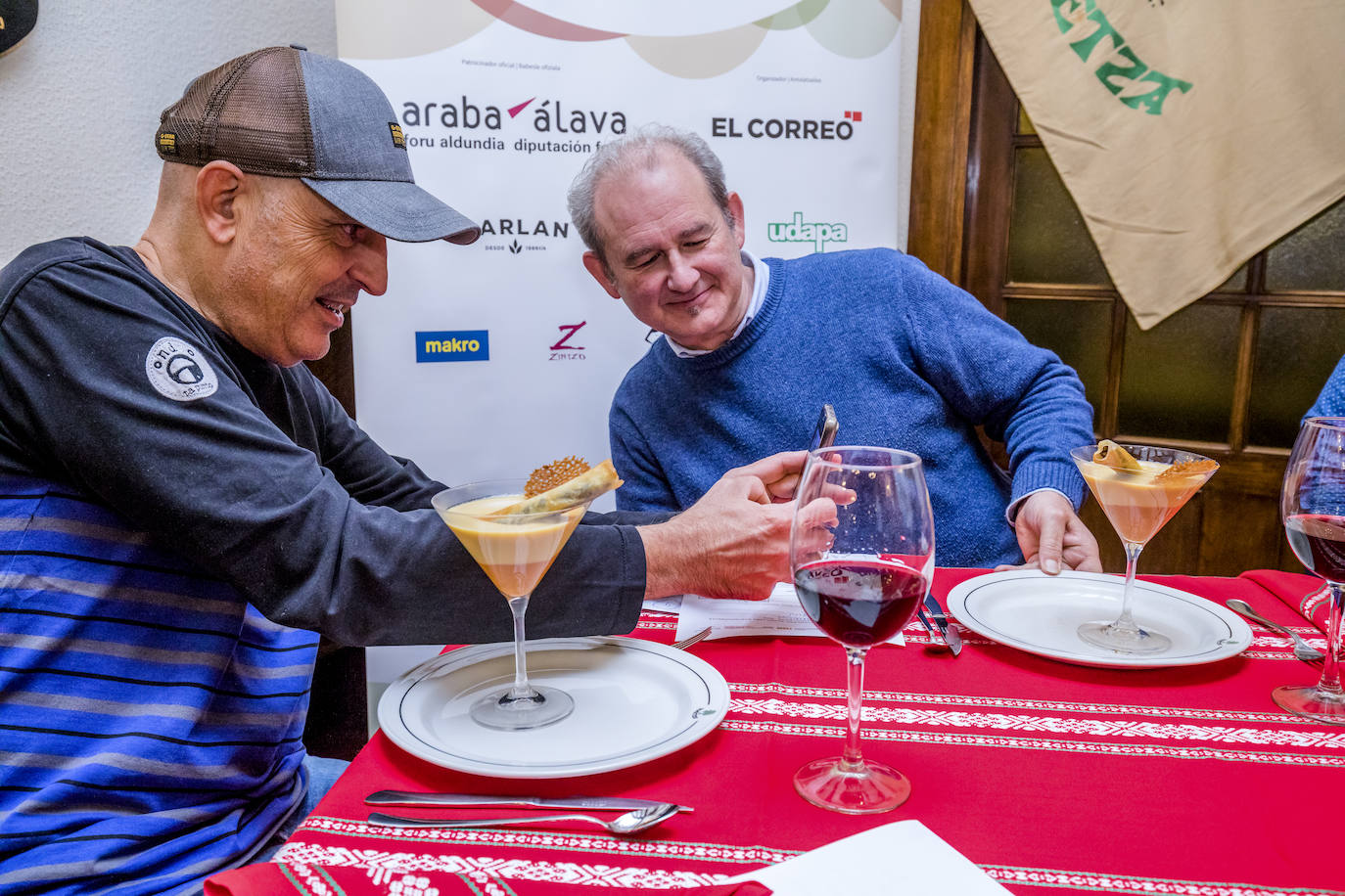 La cena en la sociedad gastronómica Ametza, en imágenes