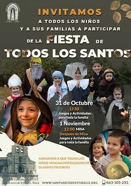 Imagen - Cartel de la fiesta de Todos los Santos que han organizado las monjas de Estíbaliz.