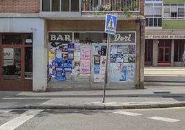 Ventanas del local ocupado por jóvenes conflictivos.