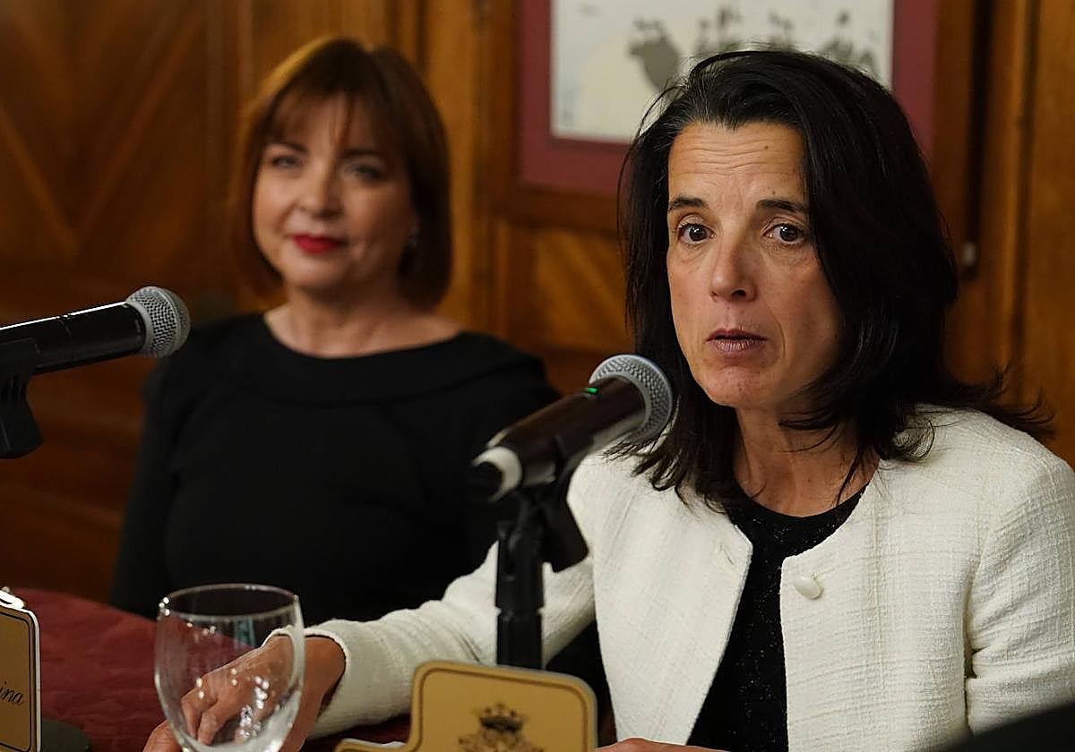 Miren Artaraz, durante su intervención.