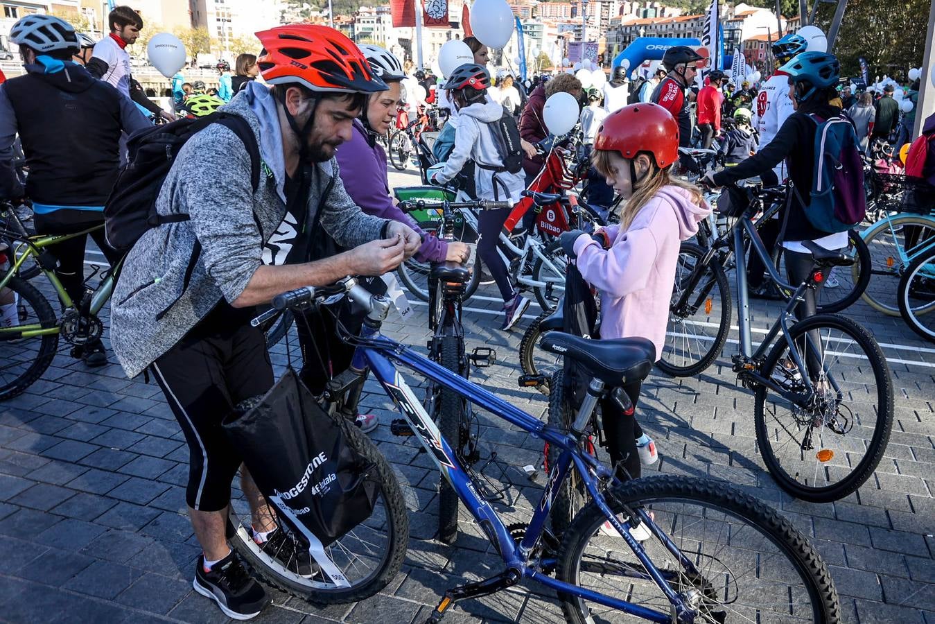 Bicicletada Bridgestone en Bilbao