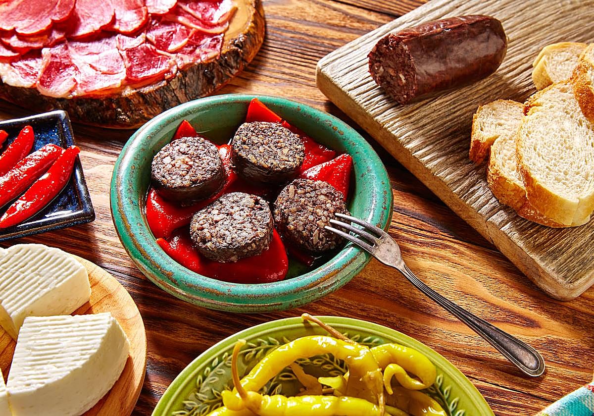 La morcilla es un producto típico de Artziniega.