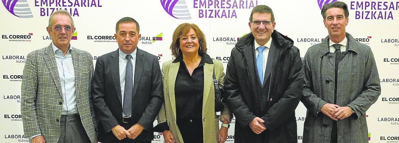 Alfredo Sánchez, Xabier Sagredo, Carmen Manrique, Juan José Etxeberria y Xabier Ochandiano.