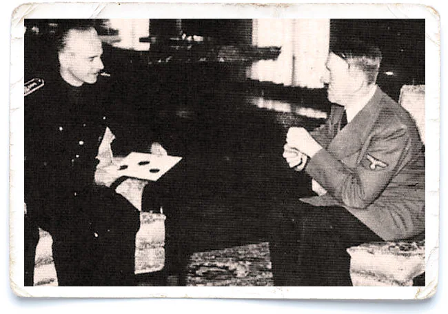 Ramón Serrano Suñer reunido con Adolf Hitler
