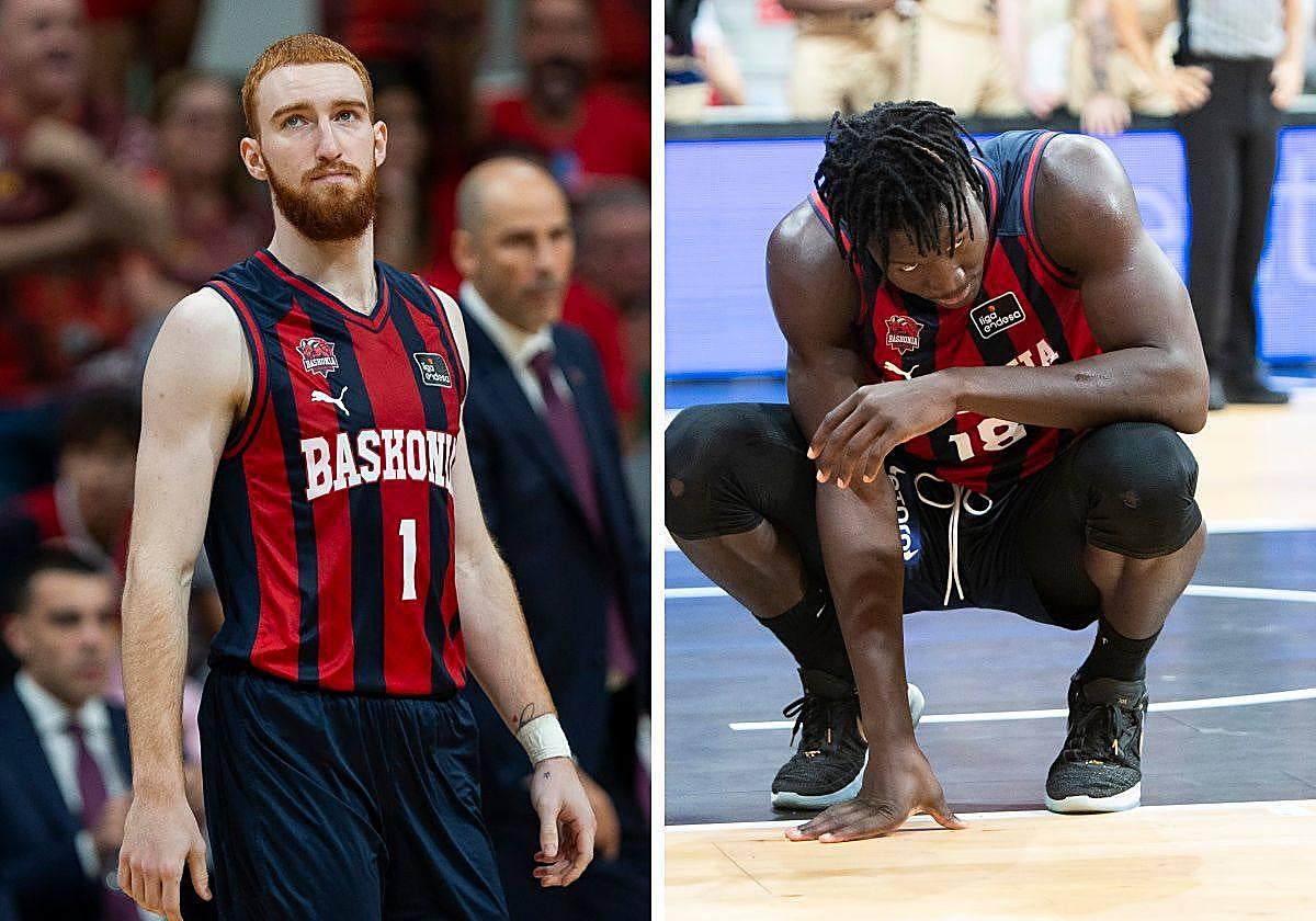 Mannion y Diop, en la derrota en Murcia.