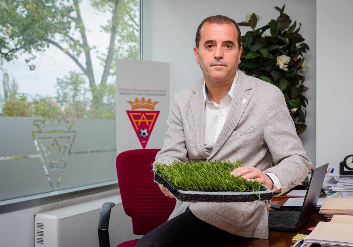 Kepa Arrieta, presidente de la Federación Alavesa de Fútbol.