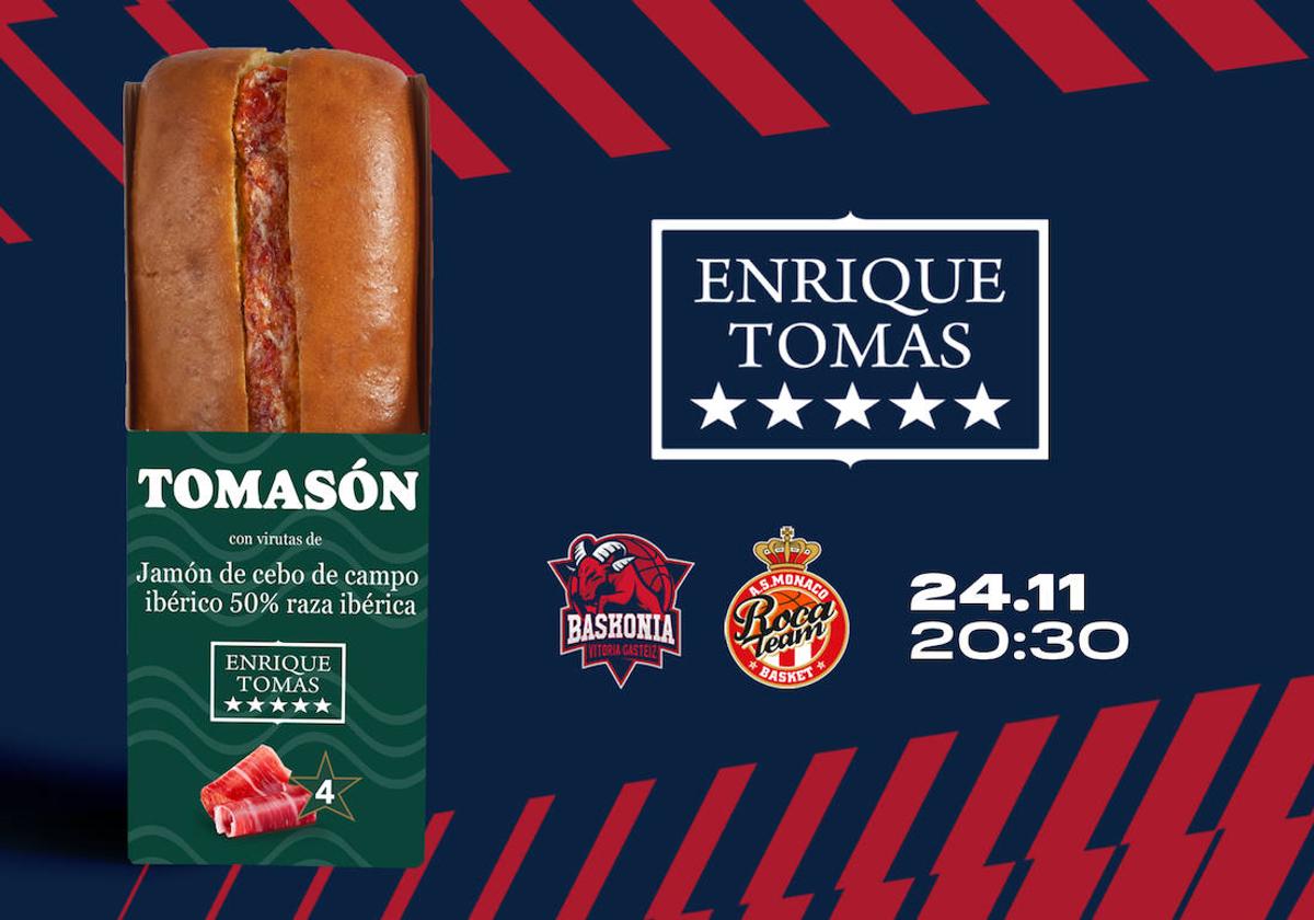 Un bocadillo de jamón gratis para cada espectador del Baskonia-Mónaco