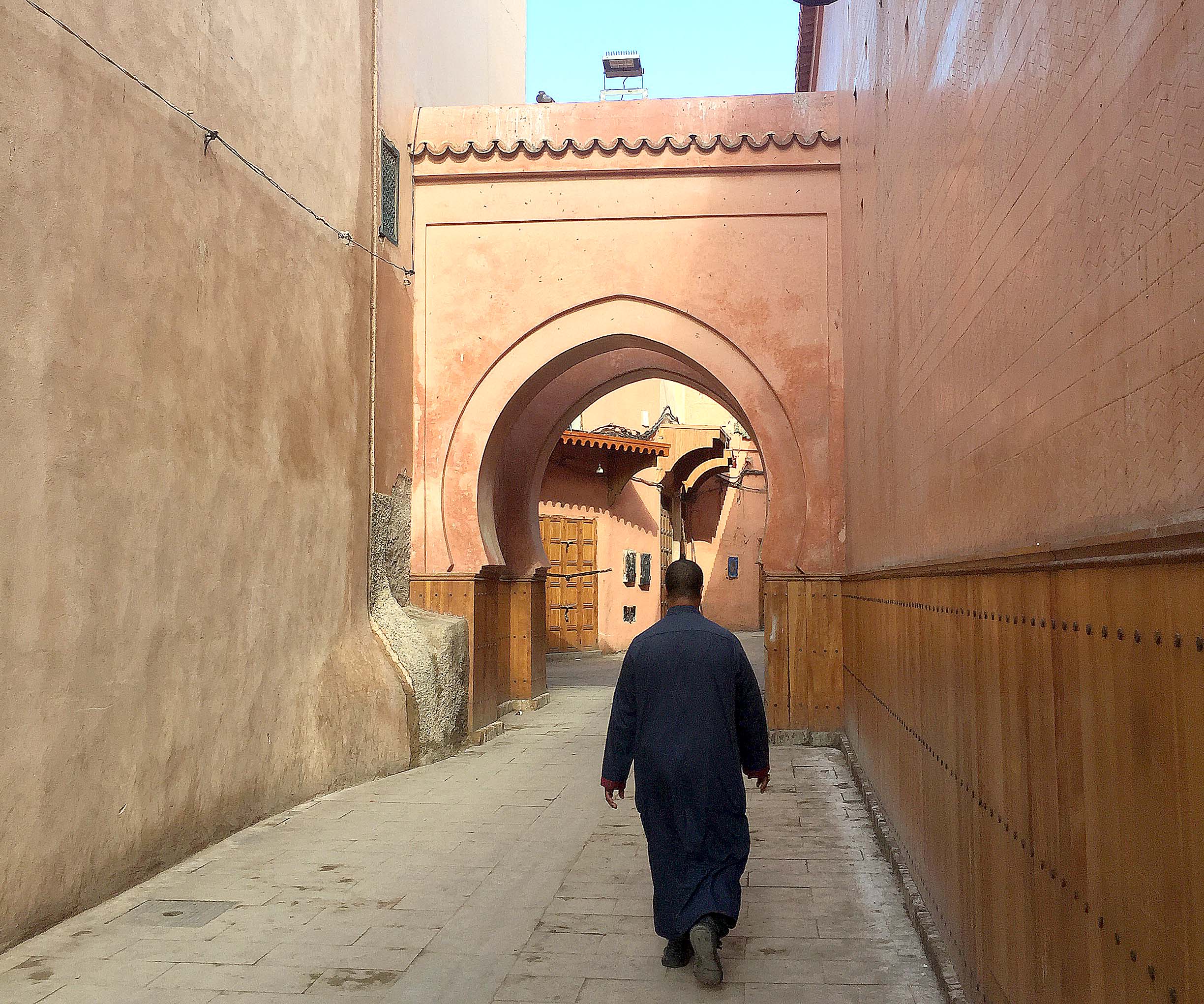 Una calle de Marrakech.