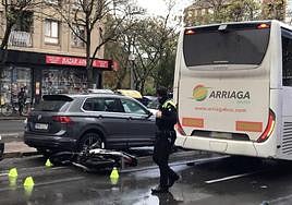 La Policía Local ha realizado el atestado del accidente.