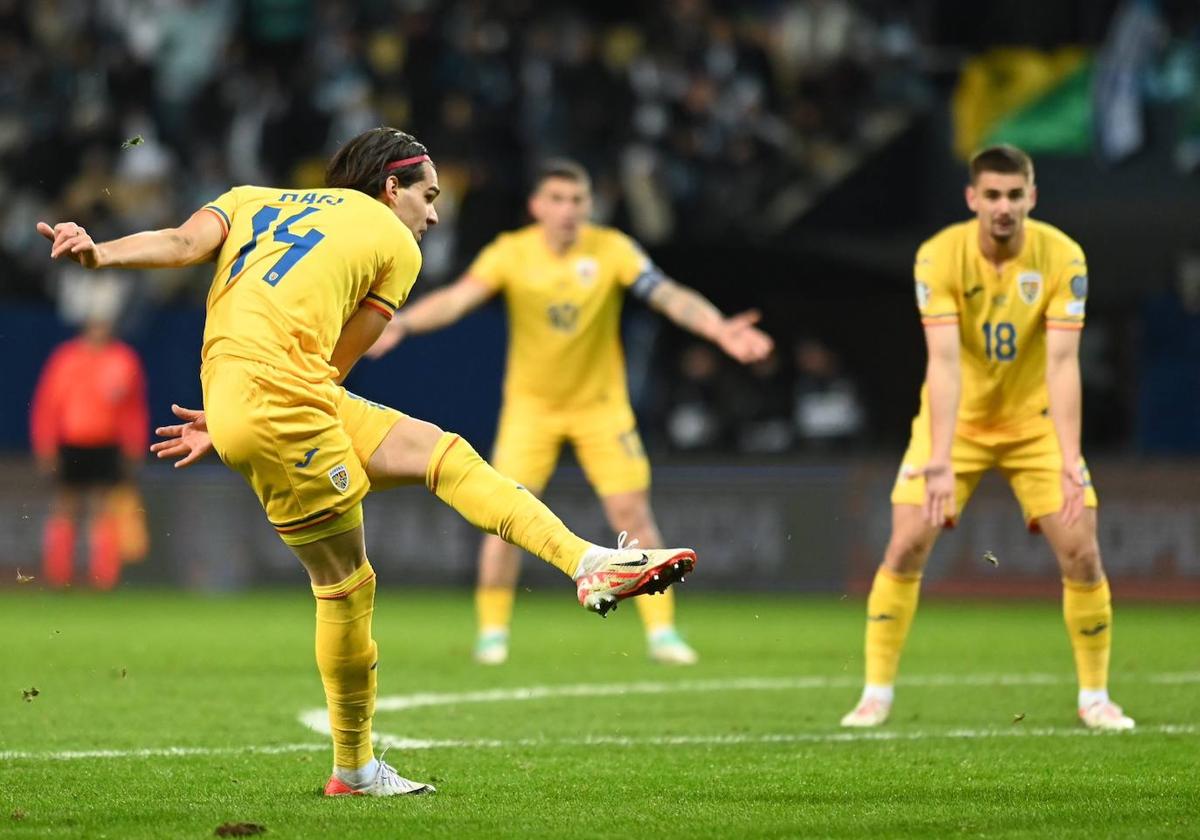 Hagi marcó el gol que dio a Rumanía el billete a la Eurocopa.