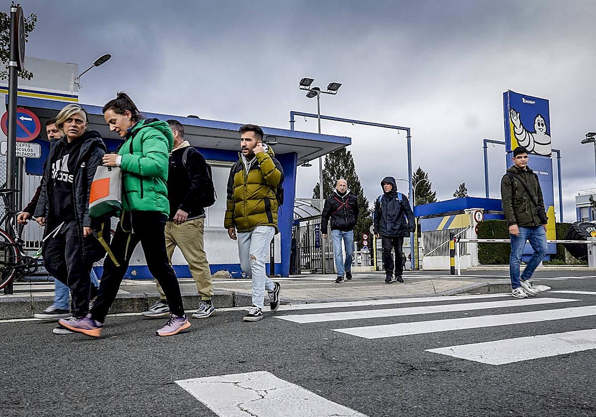 Exterior de la fábrica de Michelin en Vitoria.