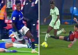 Cómo parar a Nico Williams: la entrada de Eric García que recuerda a la del Chimy Ávila