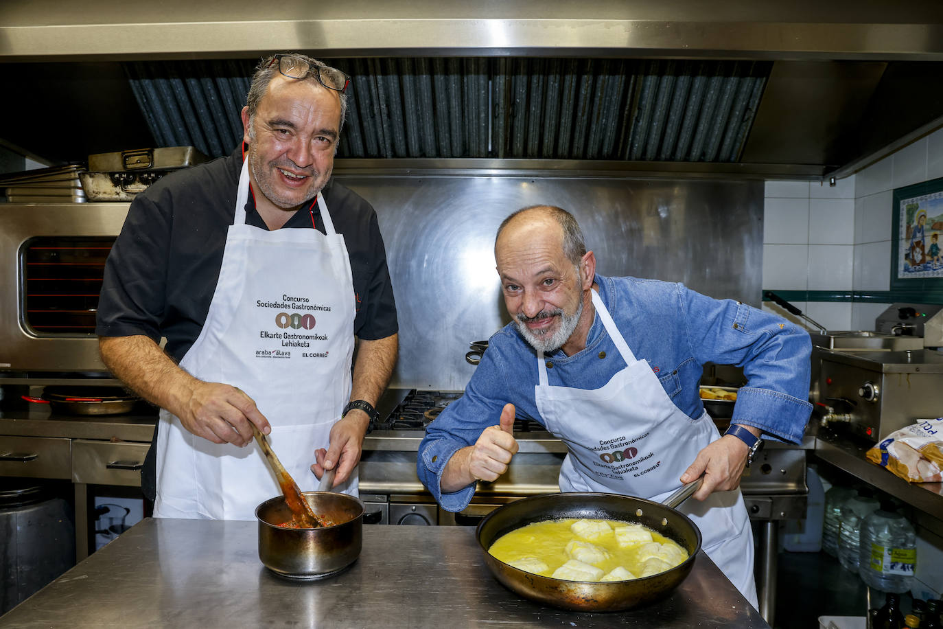 La cena en Bustinzuri, en imágenes