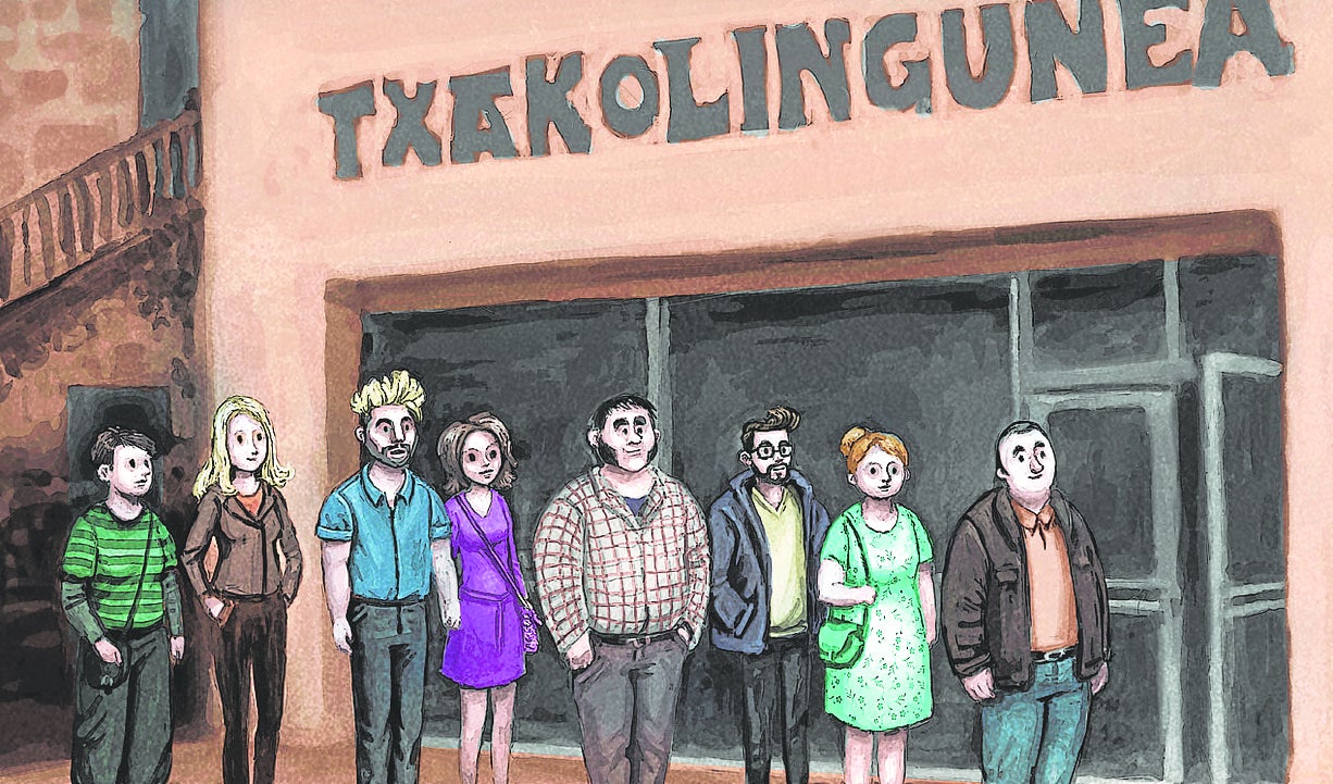 Ilustración de Raquel Alzate para 'Historias con sabor a Txakoli'.