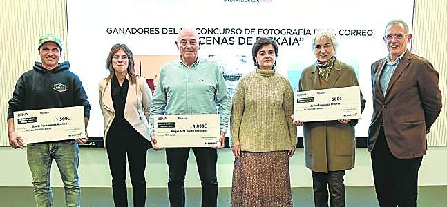 Santi Fernández, Iratxe Astondoa, Ángel Cerezo, Ana Betanzos, Sara Erquiaga y Alfredo Sánchez.
