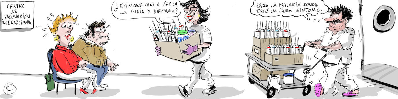 La tira de Cerrajería y las consultas médicas para viajar por el mundo