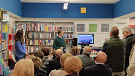 Iñigo Sarria en la presentación de su libro.